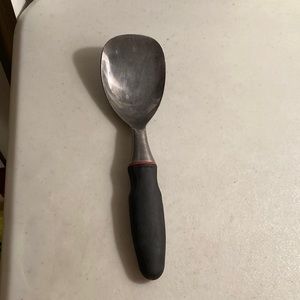 NorPro Flat Head Aluminum Ice Cream Spade with Grip EZ Rubber Handle